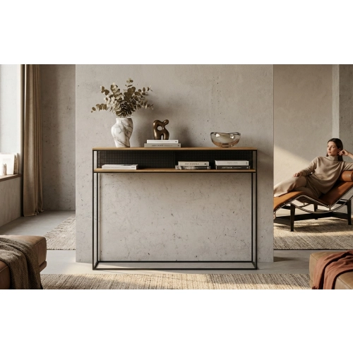 KONSOLA Z DREWNA LITEGO DĄB OLCHA JESION SKD-352